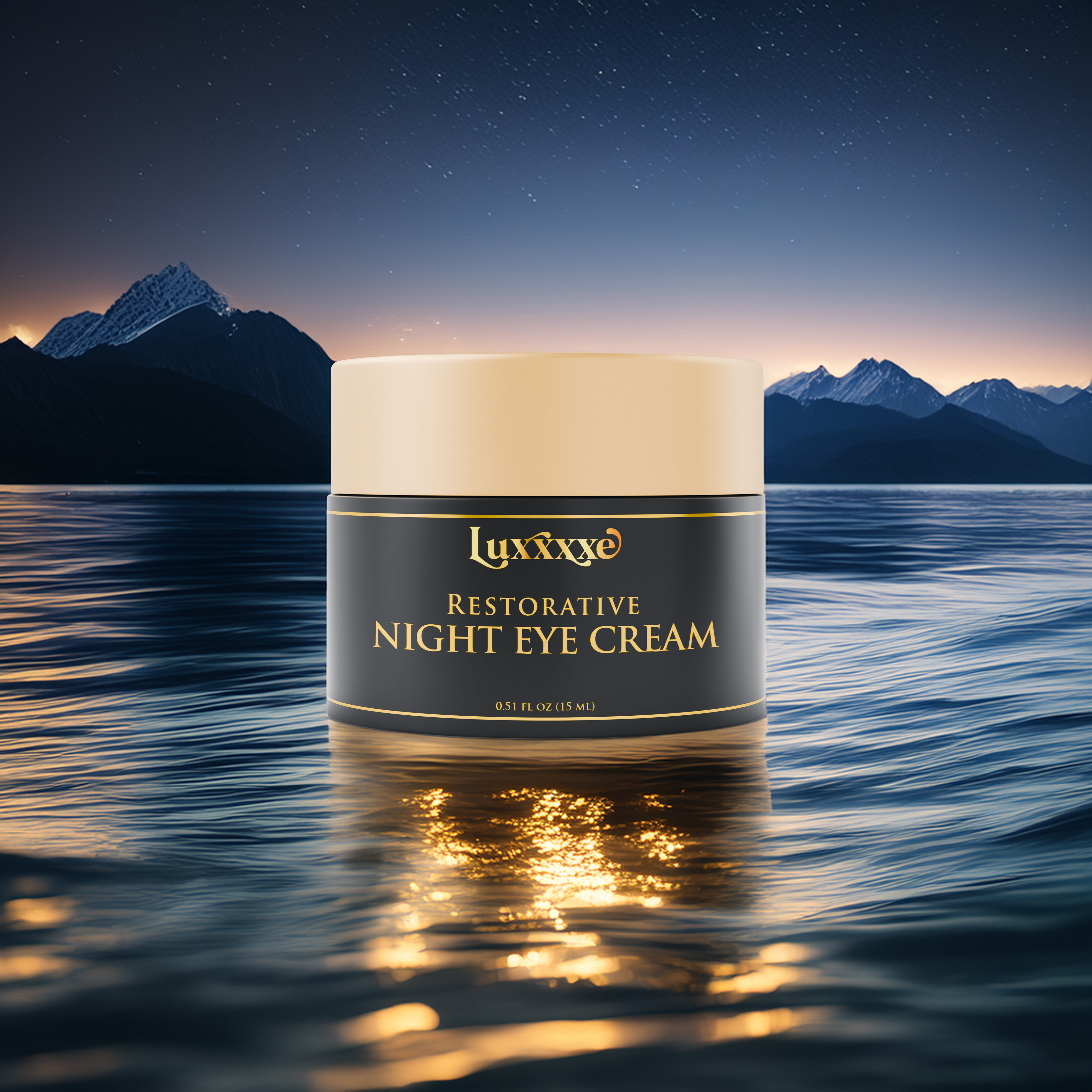 Crema reparadora de noche debajo de los ojos