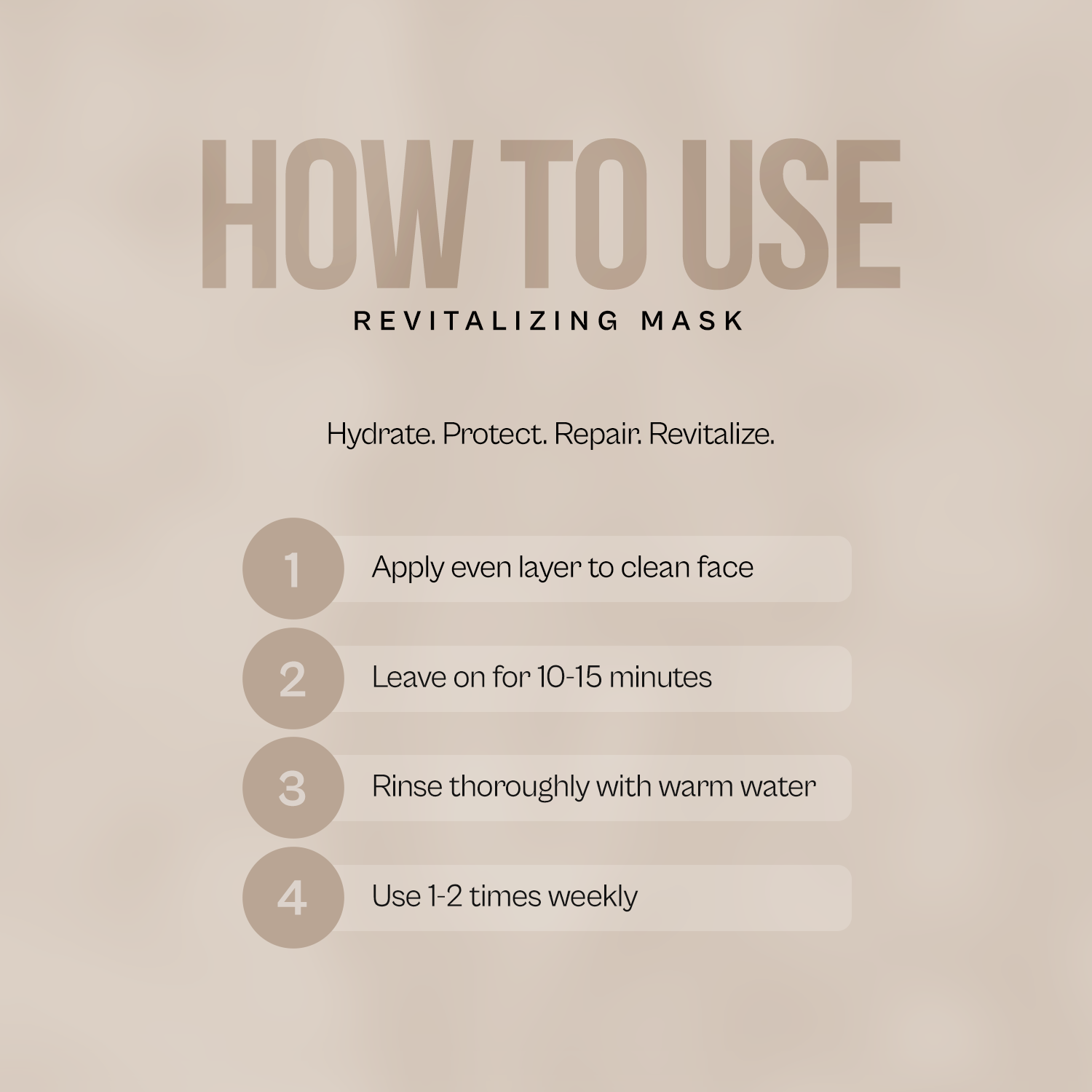 Revitalizing Mask