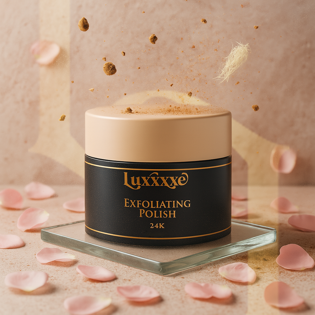 Polaco exfoliante de oro de 24k